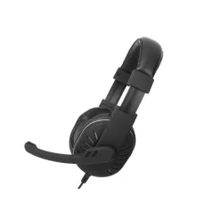   Astrum HS790 sztereó fekete gaming fejhallgató állítható mikrofonnal, beépített LED lámpákkal, prémium hangzással