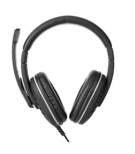 Astrum HS790 sztereó fekete gaming fejhallgató állítható mikrofonnal, beépített LED lámpákkal, prémium hangzással