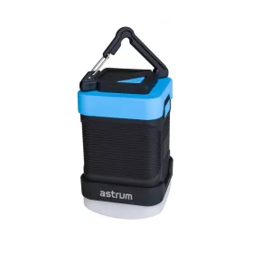   Astrum PB100 kültéri, vízálló, gumírozott kemping power bank 5 féle LED világítással, 10000mAh 1XUSB, 2A fekete 10W