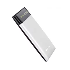   Astrum PB540 fehér Power Bank 6000MAH LED kijelzővel, 2A input, 2,1A/1A output, Li-Polymer akkucellákkal új verzió 10W