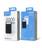 Astrum PB780 V2 fekete power bank 8000MAH 2XUSB 2A input, 2,1A/1A output, LED kijelzővel, Li-Polymer akkucellákkal 10W