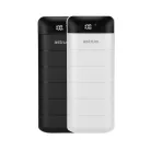 Astrum PB130 V2 gumírozott külső akkumulátor 13000mAh 2X USB, 2A input, 2A output fehér 10W