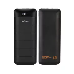   Astrum PB130 V2 gumírozott külső akkumulátor 13000mAh 2X USB, 2A input, 2A output fekete 10W
