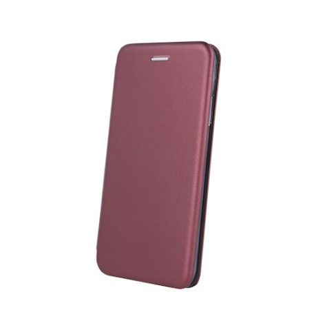Forcell Elegance Samsung Note 10 Lite / A81 oldalra nyíló mágneses könyv tok szilikon belsővel burgundi