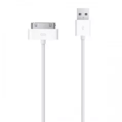   Apple iPhone 3G/3GS/4G/4S/iPad/iPod USB (Apa) - Apple 30-Pin gyári adatkábel (MA591)