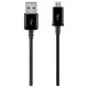 Samsung gyári USB - micro USB fekete adatkábel ECBDU28BE 0.8m