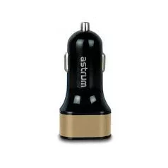   Astrum CC340 (új verzió) arany autós töltő 4.8A 2USB 24W