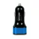 Astrum CC340 (új verzió) kék autós töltő 4.8A 2USB 24W