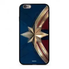   Marvel prémium szilikon tok edzett üveg hátlappal - Marvel Kapitány 022 Samsung G965 Galaxy S9 Plus fekete (MPCCAPMV11116)