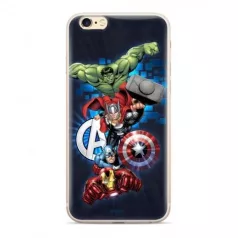   Marvel szilikon tok - Avengers 001 Samsung J600 Galaxy J6 (2018) sötétkék (MPCAVEN038)