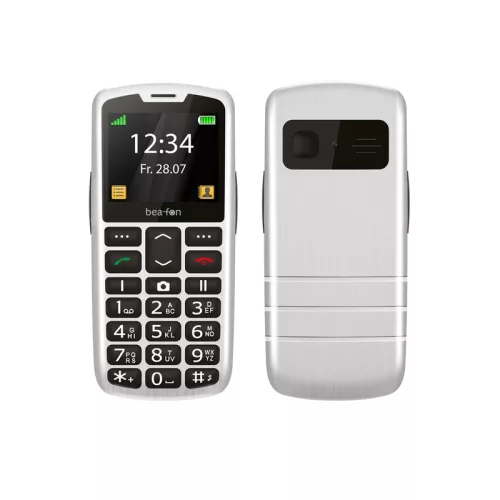 Beafon SL260 kártyafüggetlen mobiltelefon SOS gombbal, dokkolóval ezüst