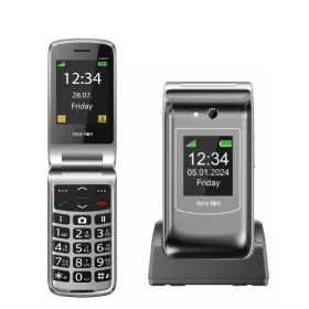   Beafon SL646 kártyafüggetlen kinyitható mobiltelefon SOS gombbal, dokkolóval, ezüst