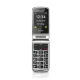 Beafon SL495 (2025) kártyafüggetlen kinyitható mobiltelefon SOS gombbal, dokkolóval, fekete-ezüst