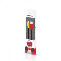   USB kábel Disney - Mickey Apple USB - Lightning (8Pin) 1 méter piros