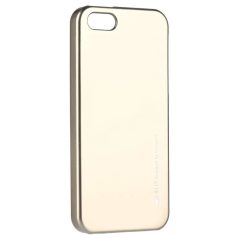   Mercury iJelly Samsung A600 Galaxy A6 (2018) fémhatású matt szilikon hátlapvédő arany
