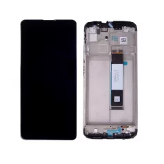   Xiaomi Redmi 9T / Poco M3 fekete LCD kijelző érintővel és kerettel