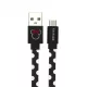 USB kábel Disney - Minnie USB - micro USB adatkábel 1m fekete pöttyös