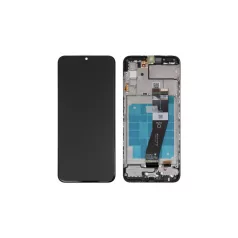   Samsung A037G Galaxy A03s (2021) fekete gyári LCD kijelző érintővel és kerettel