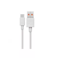   Huawei fehér gyári USB - Type-C gyorstöltő adatkábel 1m 6A (LX04072043) (04072043)
