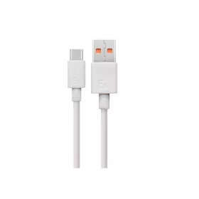   Huawei fehér gyári USB - Type-C gyorstöltő adatkábel 1m 6A (LX04072043) (04072043)