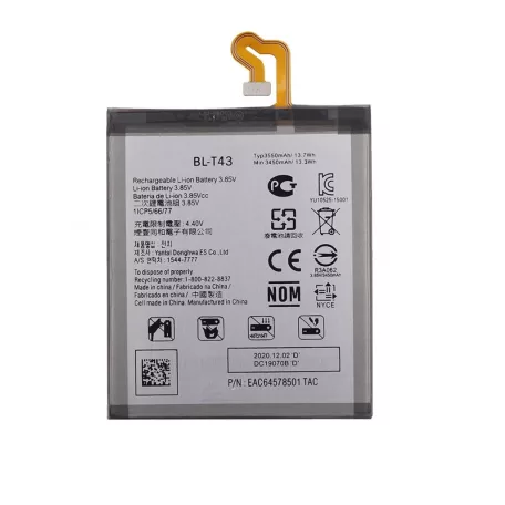 LG BL-T43 gyári akkumulátor Li-Ion Polymer 3450 mAh (G8S ThinQ)