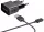 Csomagajánlat - Samsung gyári hálózati fekete töltőfej 2A (ETAU90EBE) 10W USB - micro USB adatkábellel 1m ECB-DU5ABE, ECB-DU4ABE