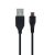 Utángyártott USB - micro USB fekete adatkábel 1m