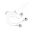 BlackBerry HDW-14322-002 fehér 3,5mm jack gyári sztereo headset