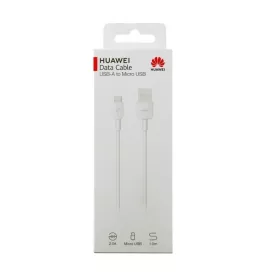   Bliszteres Huawei CP70 (C02450768A) gyári USB - micro USB fehér adatkábel 1m
