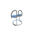 Letscom U8I Bluetooth 5.0 sztereó sport kék-szürke headset prémium tokkal