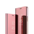 Clear View Samsung A205, A305 Galaxy A20 / A30 (2019) rozéarany oldalra nyíló tükrös tok