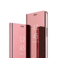   Clear View Samsung A205, A305 Galaxy A20 / A30 (2019) rozéarany oldalra nyíló tükrös tok