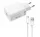 Csomagajánlat - Xiaomi MDY-11-EZ gyári hálózati fehér gyors töltőfej 3A 33W USB - Type-C gyorstöltő adatkábellel 1m 3A
