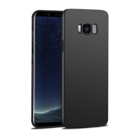 Samsung J605 Galaxy J6 Plus (2018) fekete matt vékony szilikon tok