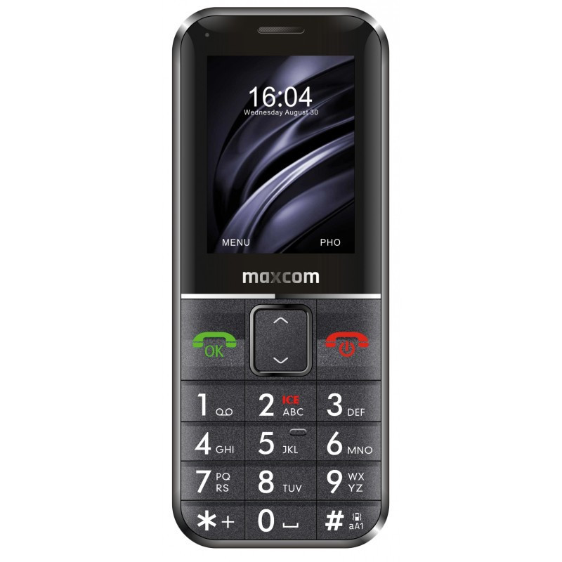Maxcom MM735BB mobiltelefon SOS karpereccel, extra nagy gombokkal (magyar nyelvű menüvel)