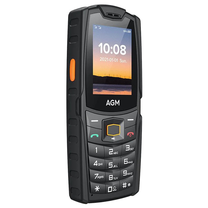 AGM M6 4G ütés- és vízálló IP68 mobiltelefon, kártyafüggetlen, Dual Sim, fekete