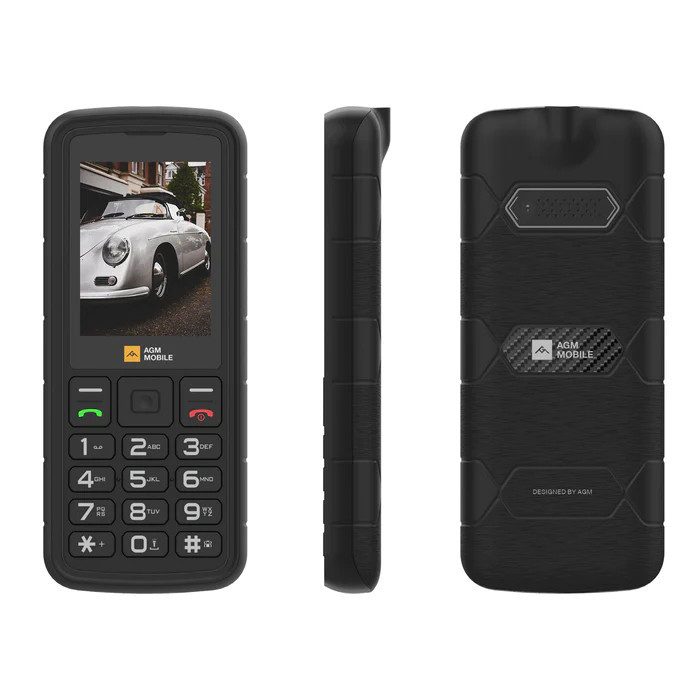 AGM M9 4G ütés- és vízálló IP68 mobiltelefon, kártyafüggetlen, Dual Sim, fekete