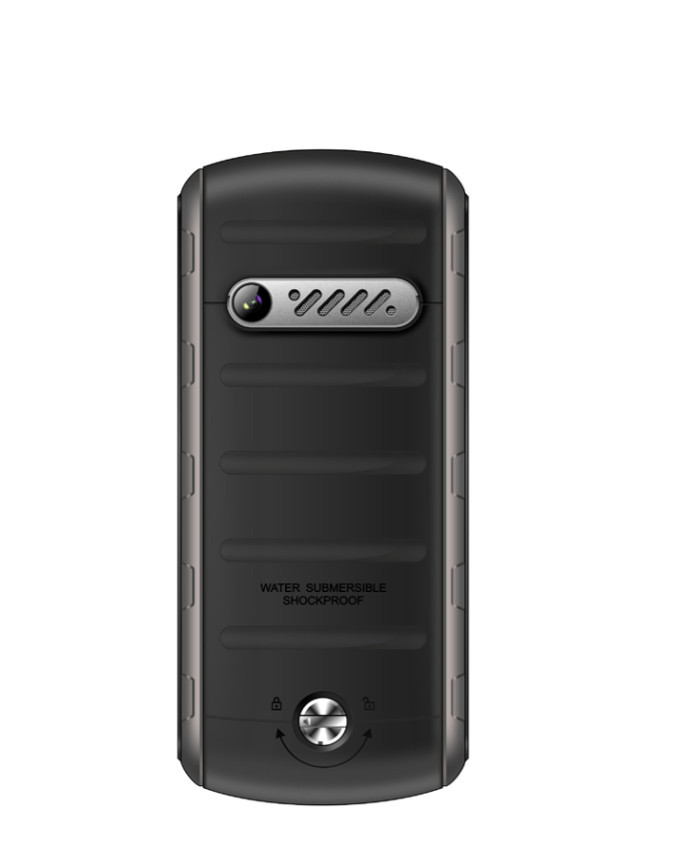 Beafon AL560 kártyafüggetlen IP68 por és vízálló mobiltelefon fekete - ezüst